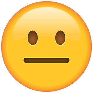 Neutral Face Emoji Free PNG