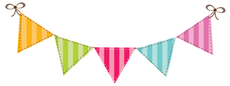 Colorful Bunting Flags Garland Free PNG
