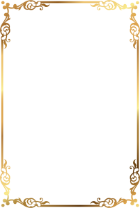 Black Corner Border Frame Transparent Background