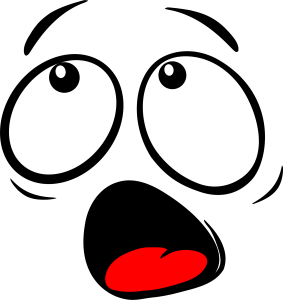 Scared Cartoon Face Eyes Pop Out PNG