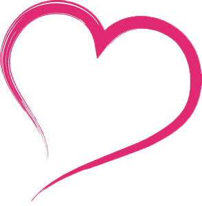 Pink Heart Brush Stroke Free PNG