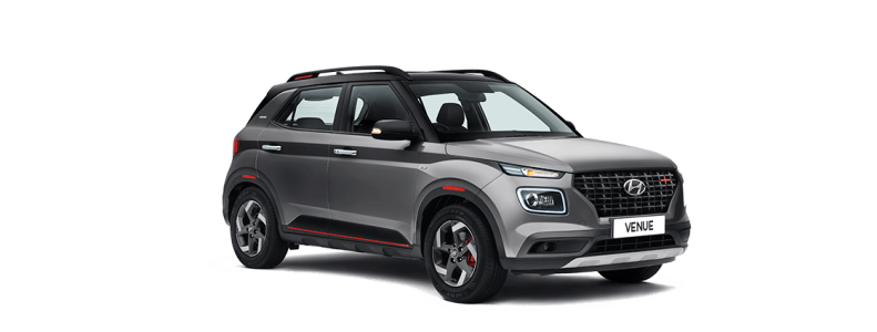 Grey Hyundai Venue Compact SUV Free PNG