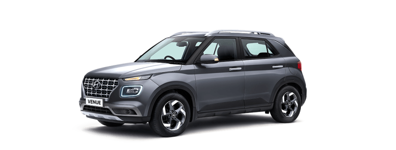 Grey Hyundai Venue SUV Front View Free PNG