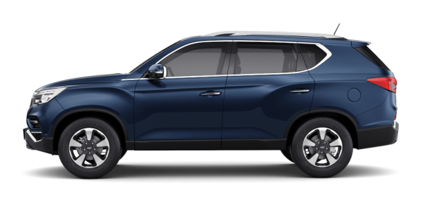 Silver Mahindra Alturas G4 SUV Side View Free PNG