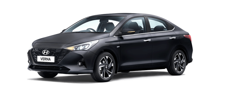 Dark Grey Hyundai Verna Sedan Free PNG