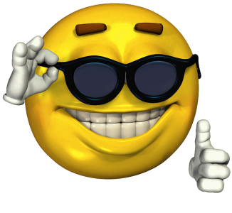 Sunglasses Emoji Thumbs Up Free PNG