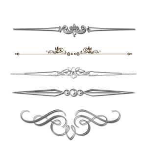 Silver Chrome Divider And Separator Free PNG