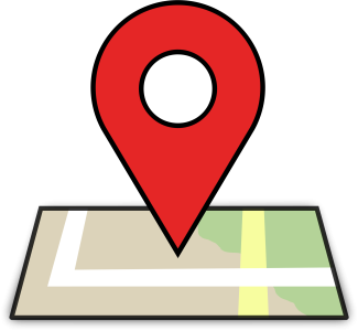 Red Location Pin On Folded Map Clipart