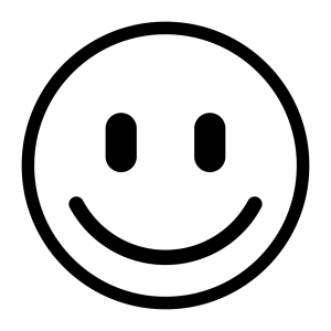 Simple Line Art Smiley Face Icon Free