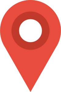 Red Map Pin Top View Circle Free