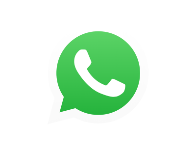 WhatsApp Green Circle White Icon Free