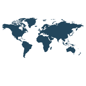 World Map Blue Silhouette Free PNG
