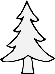Pine Tree Outline Sketch Free Download