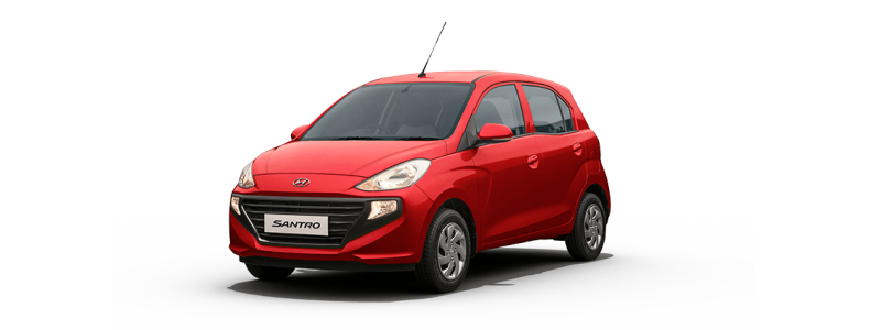 Hyundai Santro Red Hatchback Free PNG