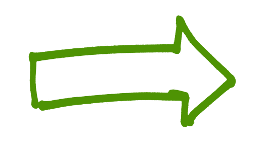 Green Hand Drawn Arrow Free PNG