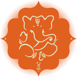 Orange Lord Ganesha Vector Icon PNG