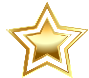 Gold Star Icon Clipart