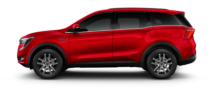 Mahindra XUV700 Red Side View PNG