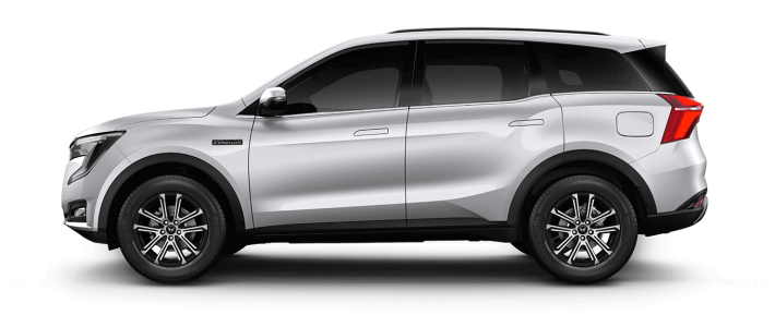 Mahindra XUV700 Silver Side Profile PNG
