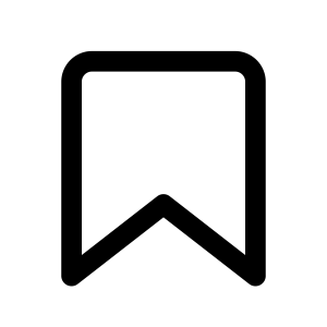 Bookmark Outline Icon Clipart