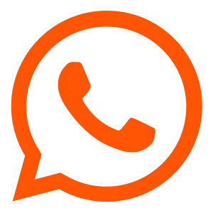 Orange WhatsApp Icon Logo Free Download