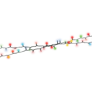 Colorful Christmas Lights String Free PNG