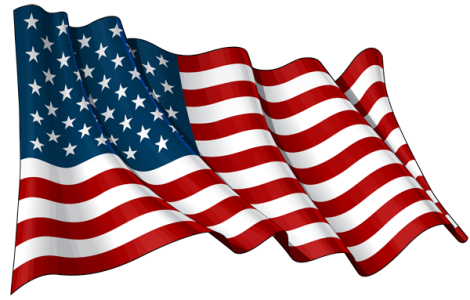 Waving USA Flag Free PNG Download