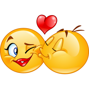 Kissing Face With Heart Emoji PNG