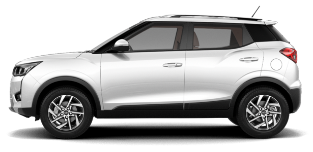 White Mahindra XUV300 Car Side View