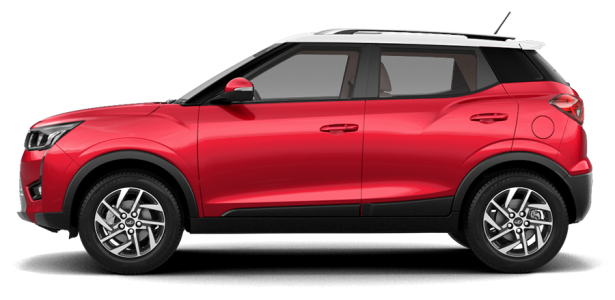 Red Mahindra XUV300 Car PNG