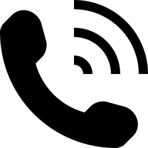 Solid Black Phone Icon PNG Image