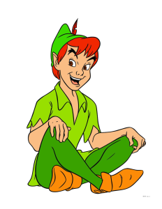 Peter Pan Sitting Disney Character Clipart