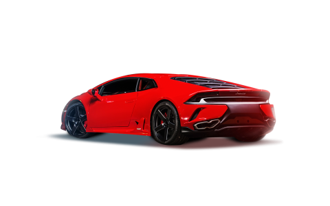 Lamborghini Aventador Red Rear View Free PNG