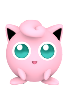 Jigglypuff 3D Model Free PNG