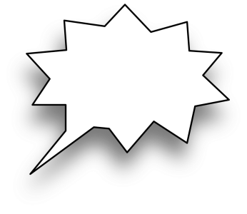 Starburst Comic Book Speech Bubble Free PNG