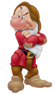 Grumpy Dwarf Cartoon Character Transparent Background