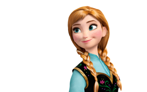 Princess Anna Frozen Character Transparent Background