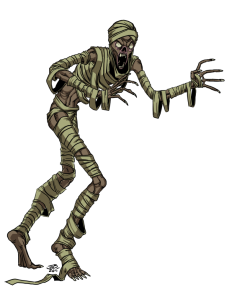 Scary Cartoon Mummy Monster Clipart