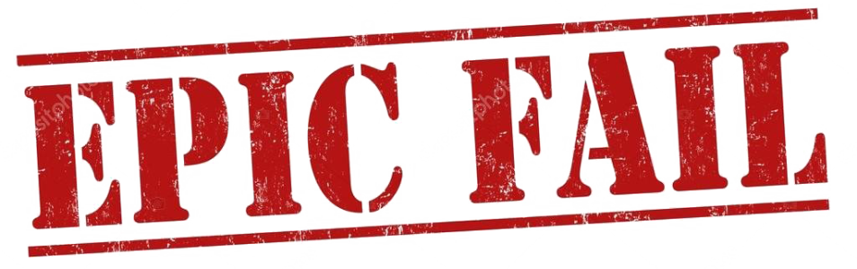 Epic Fail Red Grunge Stamp PNG Image