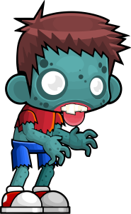 Cartoon Zombie Character Transparent Background