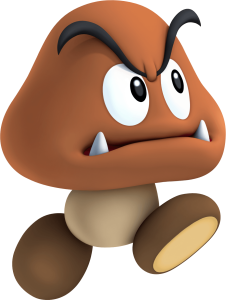 Super Mario Goomba Character Clipart