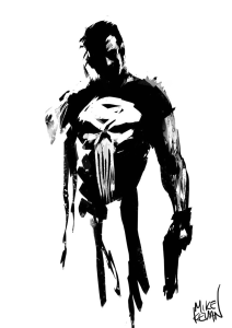 The Punisher Silhouette Comic Art Free PNG