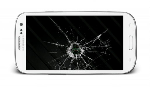 Broken Phone Screen Texture Free PNG