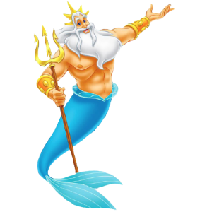 King Triton Disney Character Transparent Background