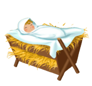 Baby Jesus In Manger Clipart