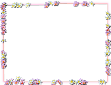 Floral Flower Frame Border Clipart