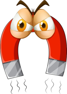 Angry Magnet Cartoon Character Transparent Background