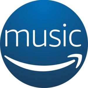 Amazon Music Round Blue Logo Transparent Background