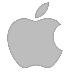Metallic Apple Icon Tech Logo Free Download PNG