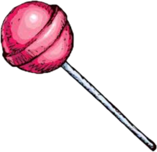 Pink Sweet Candy Lollipop Hand Drawn Free PNG